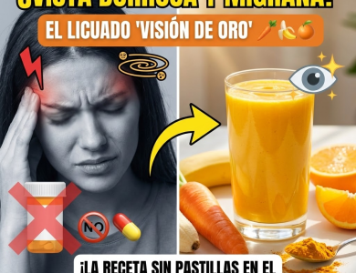 El Licuado “Visión de Oro”: Nutre tus Ojos y Calma el Dolor sin Pastillas