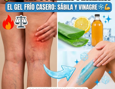 Alivio Refrescante: Gel Casero de Sábila y Vinagre para Piernas Cansadas y con Várices