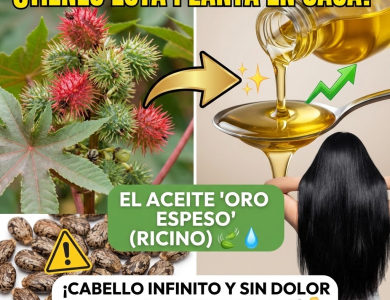 Higuereta o Ricino: El “Oro Espeso” para Cabello Infinito y Alivio del Dolor