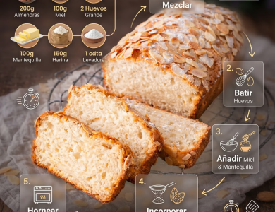 Delicia de Almendras y Miel: Un Bizcocho Casero Irresistible en 45 Minutos Delicia de Almendras y Miel: Un Bizcocho Casero Irresistible en 45 Minutos