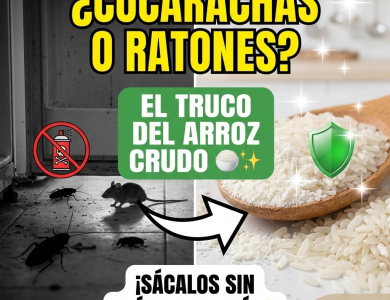 Adiós Cucarachas y Ratones: El Truco del Arroz Crudo que Limpia tu Cocina sin Químicos