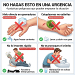 Cuatro prácticas peligrosas que pueden empeorar una urgencia