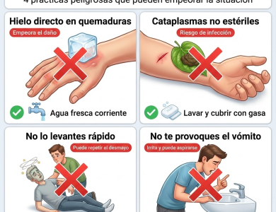 Cuatro prácticas peligrosas que pueden empeorar una urgencia