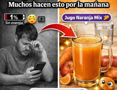 Batido tradicional con ingredientes color naranja y rojo