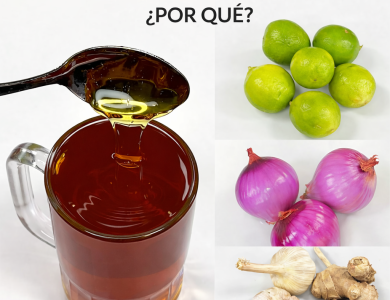 Infusión tradicional con cebolla, limón y especias