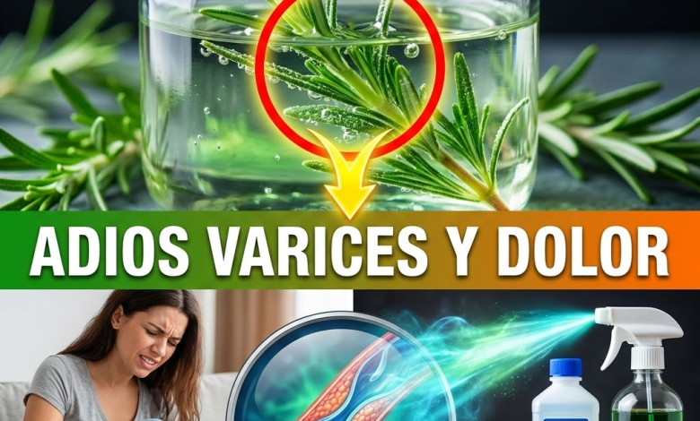 ¡Adiós a las Piernas de Plomo! El Alcohol de Romero: El “Santo Grial” para Borrar Varices y Arañitas