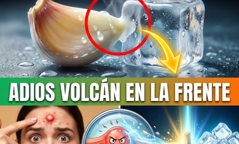 ¡Auxilio, Tengo un Volcán en la Frente! Seca ese Grano Gigante en UNA NOCHE con Ajo y Hielo (Remedio Express)