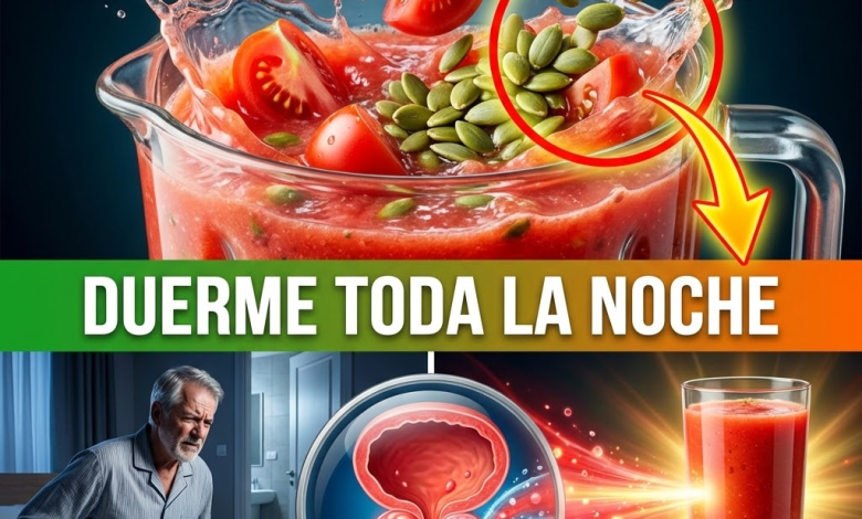 ¡Cierra el Grifo que Gotea! El Licuado de “Chorro Potente” para Desinflamar la Próstata y Dormir Toda la Noche