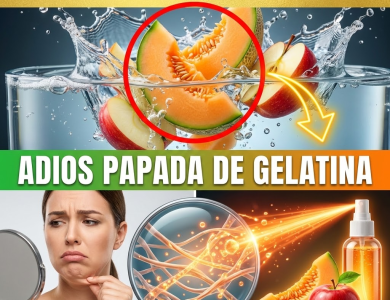 ¡¿Tu Papada Cuelga como Gelatina?! Reafirma el Cuello y Define tu Perfil con Melón y Manzana (Efecto Lifting Natural)
