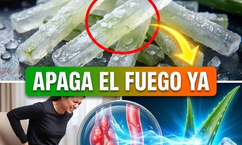 ¡¿Sientes Fuego en el “Chiquito”?! Apaga el Ardor de las Hemorroides con Sábila Congelada (Remedio Santo)