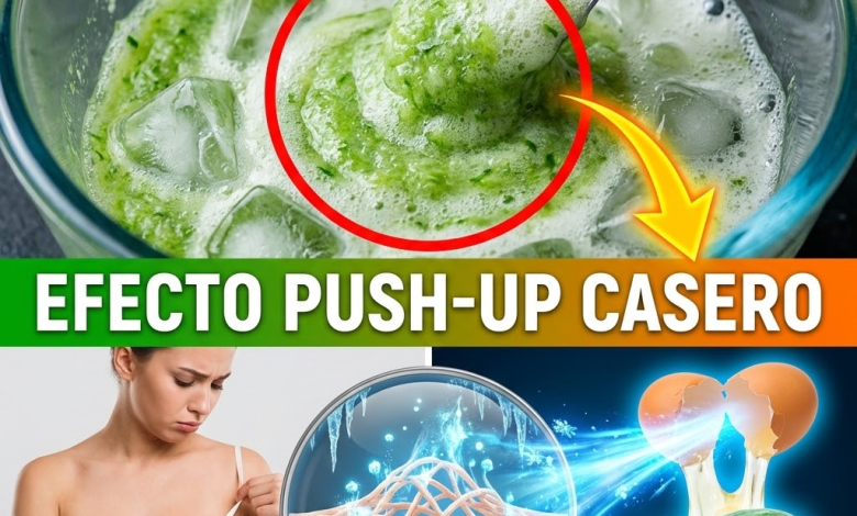 ¡¿Tus “Nenas” Miran al Suelo?! Levanta el Busto Caído con este “Push-Up” Casero de Pepino y Clara (Efecto Hielo)