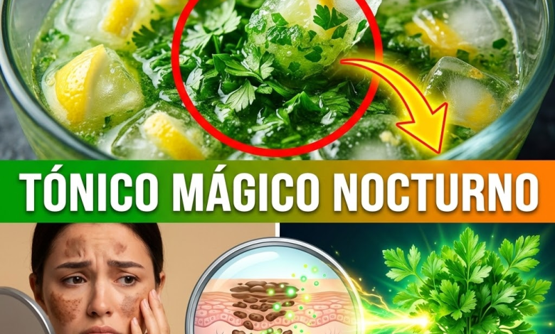 ¡¿Tu Cara Parece Tortilla Quemada?! Borra el Paño y las Manchas en la Noche con el “Tónico Mágico” de Perejil y Limón