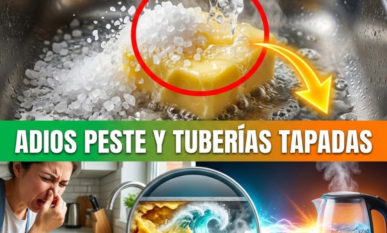 ¡Destapa tu Fregadero y Elimina la Peste! El “Tsunami” de Sal de Grano que Limpia tus Tuberías en Minutos