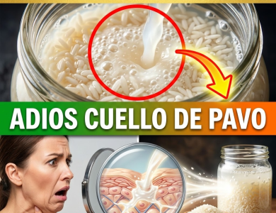 ¡¿Tienes “Cuello de Pavo”?! Transforma la Piel Flácida en un “Cuello de Cisne” con Agua de Arroz Fermentada