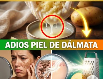 ¡¿Tienes “Piel de Dálmata” por el Sol?! Borra el Paño y las Manchas Oscuras con Jugo de Papa Cruda