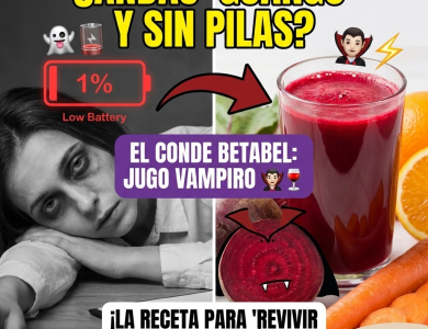 ¿Andas “Guango” y Sin Pilas? Conoce al “Conde Betabel” y su Jugo Vampiro para Revivirte