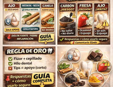 “Tips” populares para apoyar la salud bucal