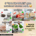 5 alimentos “saludables” que muchos preparan mal